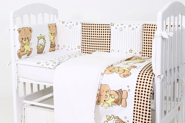 Комплект постели в кроватку Топотушки Звездочеты, 6 предметов фото 3