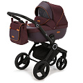 Детская коляска Adamex Elsa 2 в 1, ткань+эко-кожа (V6
						
					) — Фото