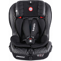 Детское автокресло Lionelo Jasper Isofix + подарок: шторки и органайзер (Leather black кожа) — Фото