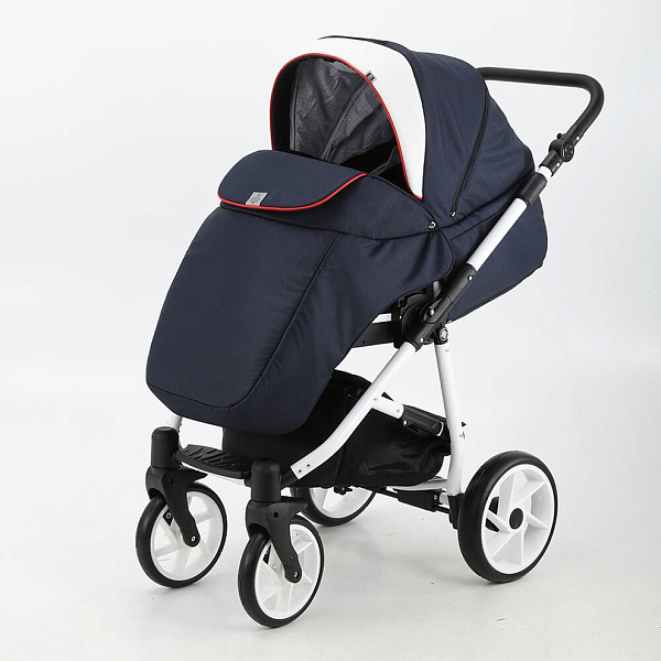 Детская коляска BeBe-Mobile Gusto 2 в 1, ткань+эко-кожа фото 2
