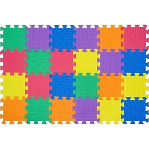 Игровой коврик-пазл Funkids 12" Симпл-6 KB-046-NT, 24 плиты