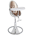 Стульчик для кормления Bloom Fresco Chrome GOLD + comfort set (Silver/золотая вставка
						
					) — Фото