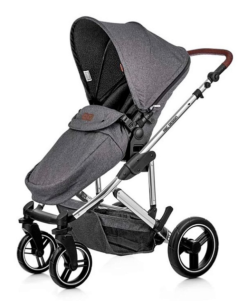 Детская коляска ABC-Design Catania 4 2023 2 в 1 на серебряной раме фото 4