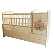 Детская кровать-трансформер Папа Карло Мишки (поперечный маятник) - Фото