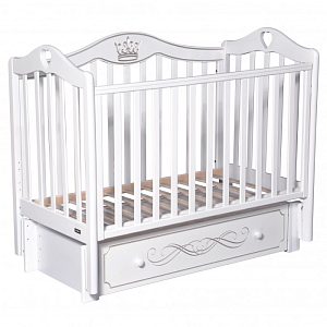Детская кроватка Bellini Rouz Elegance, универсальный маятник/ящик