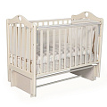 Детская кроватка Антел Каролина 3/5, универсальный маятник (Слоновая кость
						
					) — Фото