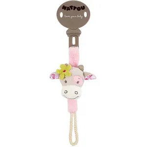 Игрушка-держатель соски Nattou Pacifinder Наттоу Пасифайндер Manon & Alizee Коровка 521208