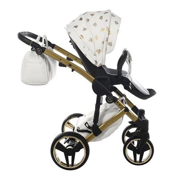 Детская коляска Junama Glow V2 2 в 1 на золотой раме фото 12
