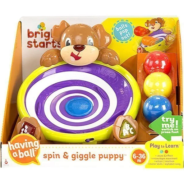 Развивающая игрушка Bright Starts Брайт Стартс Игривый Щенок 52176 фото 2