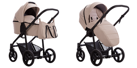 Детская коляска Bebetto Verturro Pro 2 в 1, 100% экокожа