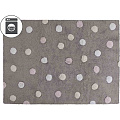 Ковер в детскую Lorena Canals Tricolor Polka Dots (серый-розовый C-TT-1) — Фото