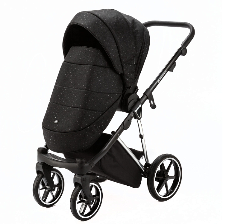 Детская коляска Adamex Belissa Special Edition 3 в 1 на серебряной раме — как выглядит в жизни