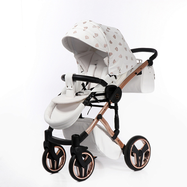 Детская коляска Junama Diamond Glow 2 в 1, эко кожа фото 19