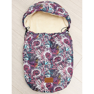 Универсальный меховой конверт AmaroBaby Little Friend Фантазия 80х45 см