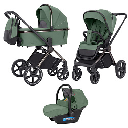 Детская коляска Carrello Ultimo CRL-6521 3 в 1 с рамой Chrome