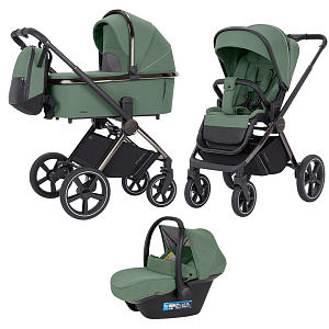 Детская коляска Carrello Ultimo CRL-6521 3 в 1 с рамой Chrome