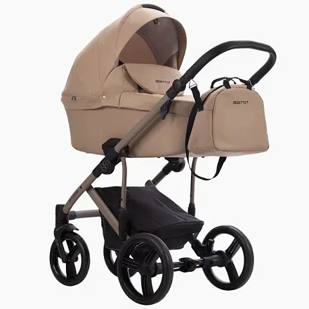 Детская коляска Bebetto Magnum Light 2 в 1 на бежевой раме