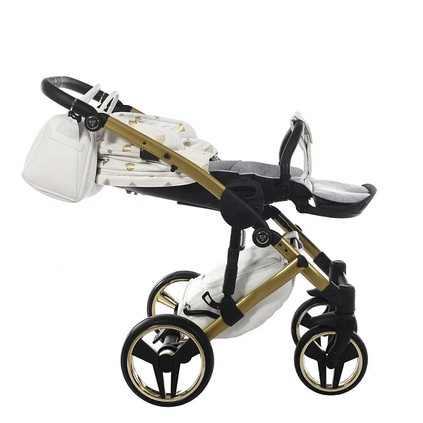 Детская коляска Junama Glow V2 2 в 1 на золотой раме фото 17