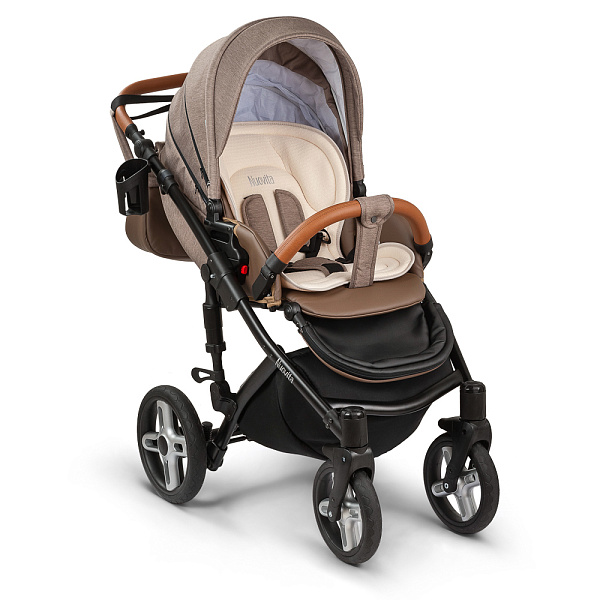 Детская коляска Nuovita Carro Sport 2 в 1, ткань+эко-кожа фото 12