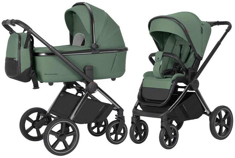 Детская коляска Carrello Ultimo CRL-6524 2025 2 в 1 на раме Chrome — как выглядит в жизни