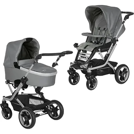 Детская коляска Teutonia Mistral S V4 Titanium Теутония Мистраль С В4 Титаниум 2 в 1 WHL3 HB с ручным тормозом