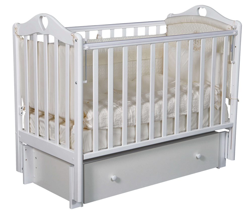 Детская кроватка Антел Karolina 4/6, автостенка/универсальный маятник - Фото