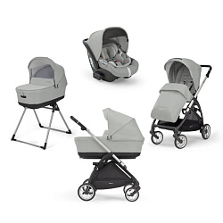 Детская коляска Inglesina Electa System Quattro 4 в 1 на шасси Electa Silver Black