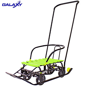 Снегомобиль Snow Galaxy Black Auto на больших мягких колесах