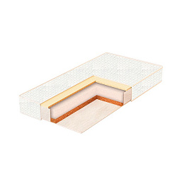 AL-12 Матрас в кроватку BAMBOLA  ARIA LUXE 12см 60х120