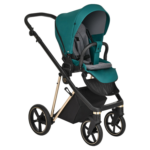 Детская коляска Roan Sol Luxury 2 в 1 на золотой раме фото 6
