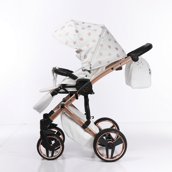 Детская коляска Junama Diamond Glow 2 в 1, эко кожа фото 18