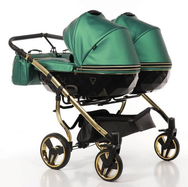 Детская коляска Junama Fluo Duo Line 2 в 1, эко-кожа фото 2