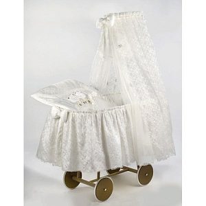 Колыбель Italbaby Плетеная с тюлевым пологом Marina Angioletti