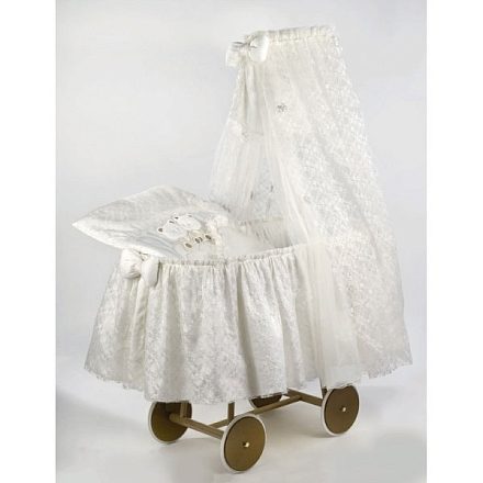 Колыбель Italbaby Плетеная с тюлевым пологом Marina Angioletti
