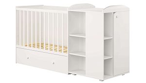 Детская кроватка-трансформер Polini Kids French 800 Ameli с ящиком