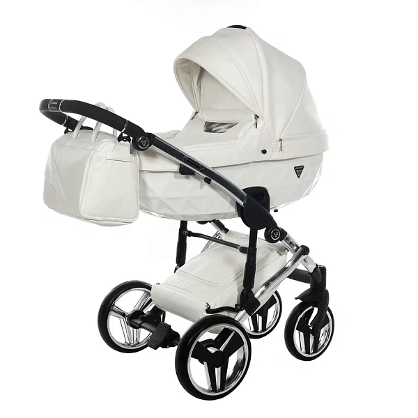 Детская коляска Junama Diamond Individual V2 2 в 1 на серебряной раме фото 5