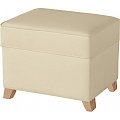 Пуфик с ящиком Micuna Foot Rest (Plain Cream / Ножки Natural) — Фото