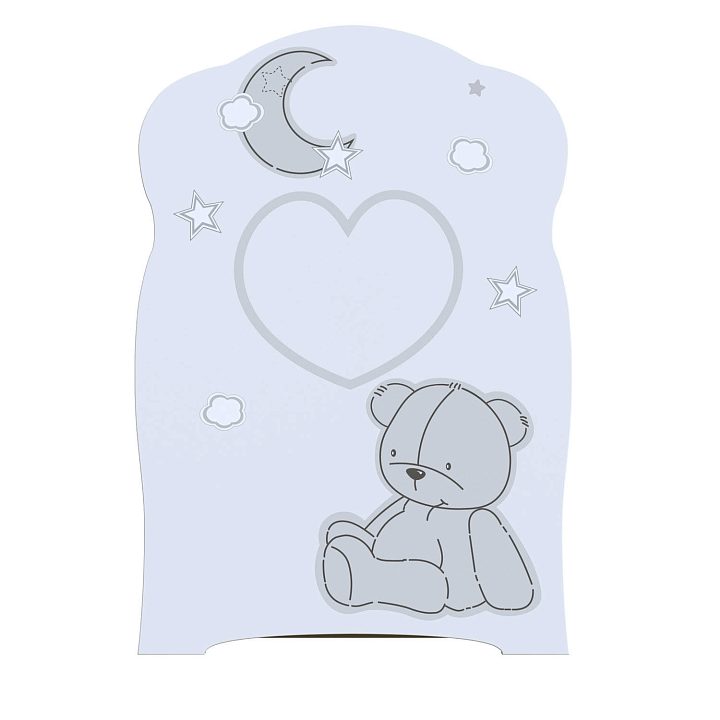 Детская кроватка ВДК Bear and Moon, маятник/ящик — как выглядит в жизни