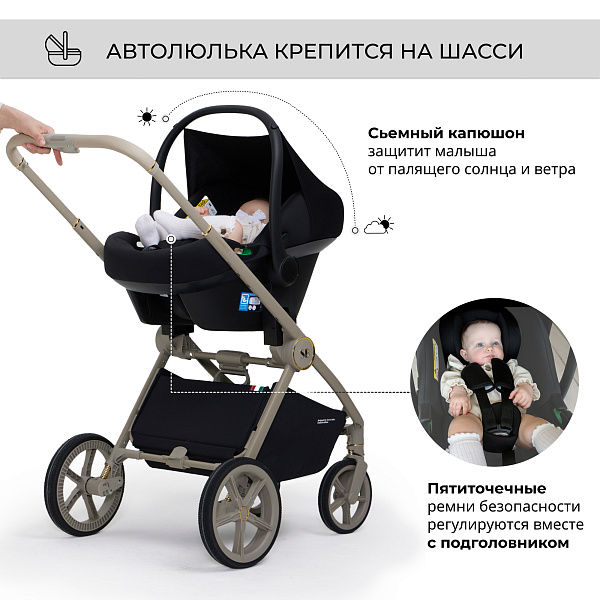 Детская коляска Sweet Baby Elegante BRD 3 в 1 фото 11
