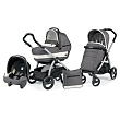 Детская коляска Peg-Perego Book Plus Completo 3 в 1, шасси Silver - Фото