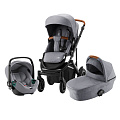 Детская коляска Britax Romer Smile III BS3 i-Sense 3 в 1 (Frost Grey
						
					) — Фото