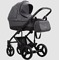 Детская коляска Bebetto Magnum Prima 2 в 1 (03 т.серая кожа
						
					) — Фото