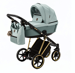 Детская коляска Adamex Belissa Special Edition 2 в 1 на золотой раме