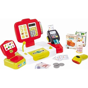 Электронная касса с аксессуарами Smoby 350107, 27 предметов