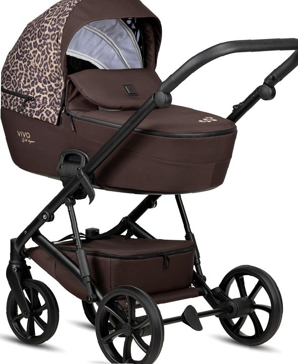 Детская коляска Tutis Viva 6 Plus Wild Elegance 2 в 1, Wild Mocca — как выглядит в жизни