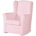 Кресло-качалка Micuna Wing Nanny White (Leatherette pink искусственная кожа) — Фото