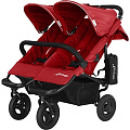 Детская прогулочная коляска для двойни Airbuggy Coco Double (Red
						
					) — Фото