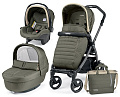 Детская коляска Peg-Perego Book Plus Completo 3 в 1, шасси Jet (Breeze Kaki
						
					) — Фото
