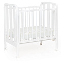 Детская кроватка Bebizaro Heirloom Mini, колесо (White
						
					) — Фото