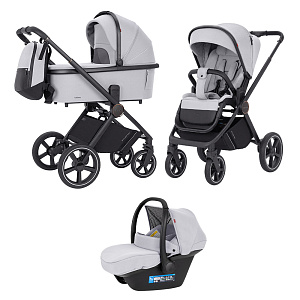 Детская коляска Carrello Ultimo CRL-6519 3 в 1 на черной раме